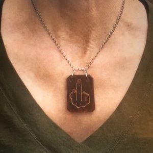 Flip the Bird Necklace